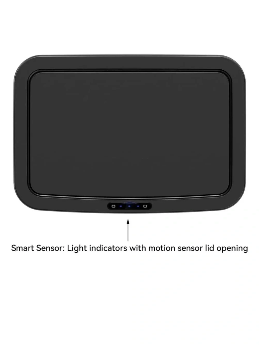 Mainstays Black Motion Sensor Trash Can